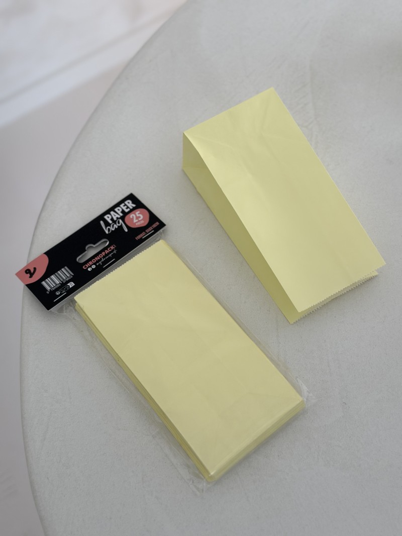 Paper Bag - Jaune Pastel S