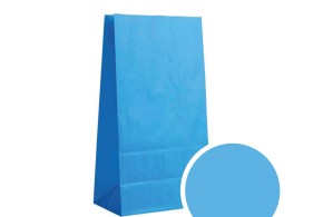 Papieren Geschenkzakje - Blauw M