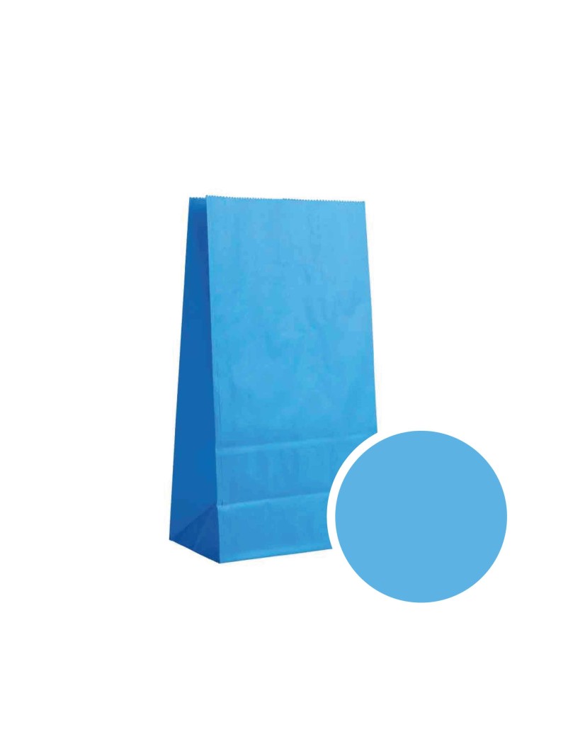 Papierbeutel - Blau M