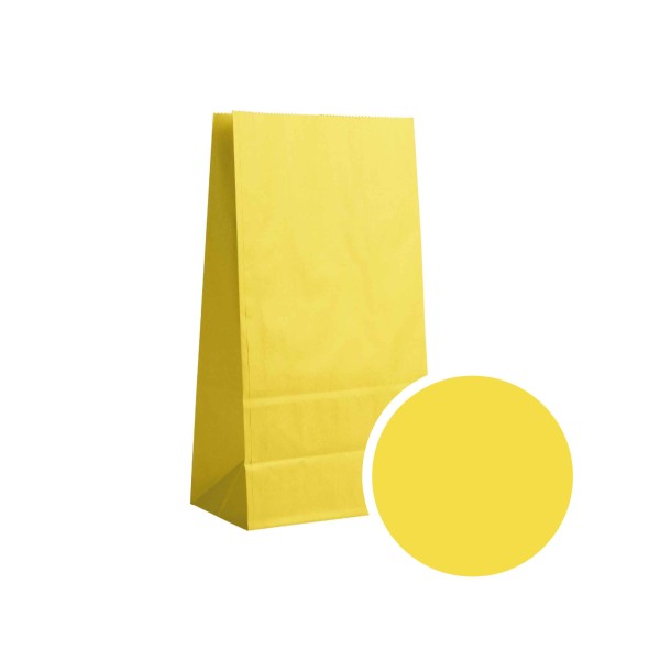 Papierbeutel - Leuchtend Gelb M