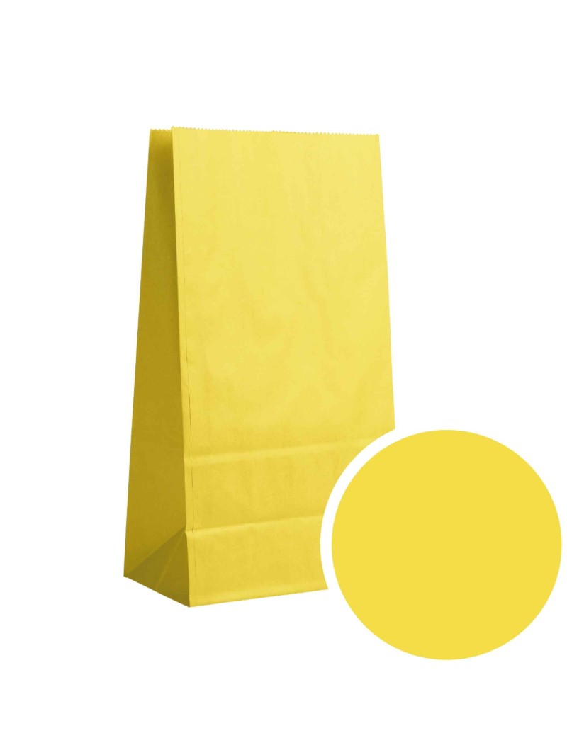 Papierbeutel - Leuchtend Gelb M