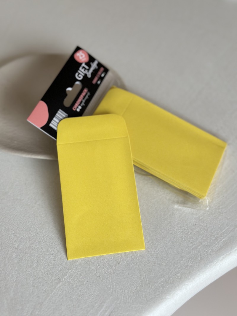 Sobre para regalo – Amarillo brillante XS