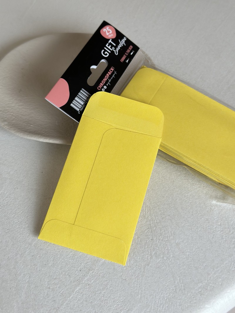 Sobre para regalo – Amarillo brillante XS
