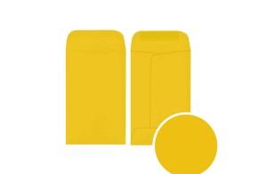 Papieren juwelenzakje - Donker geel XS
