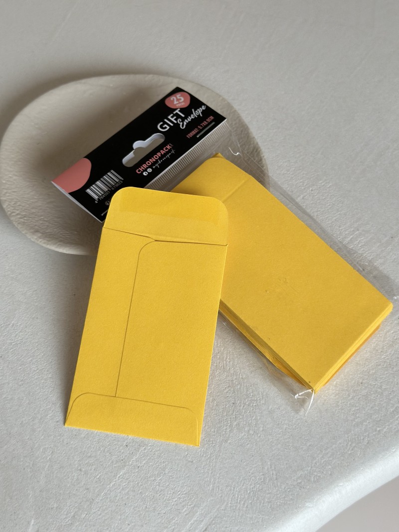 Sobre para regalo – Amarillo oscuro XS