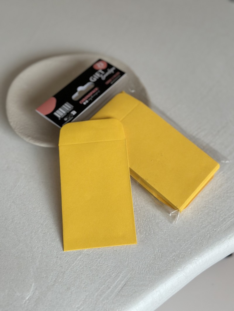 Sobre para regalo – Amarillo oscuro XS