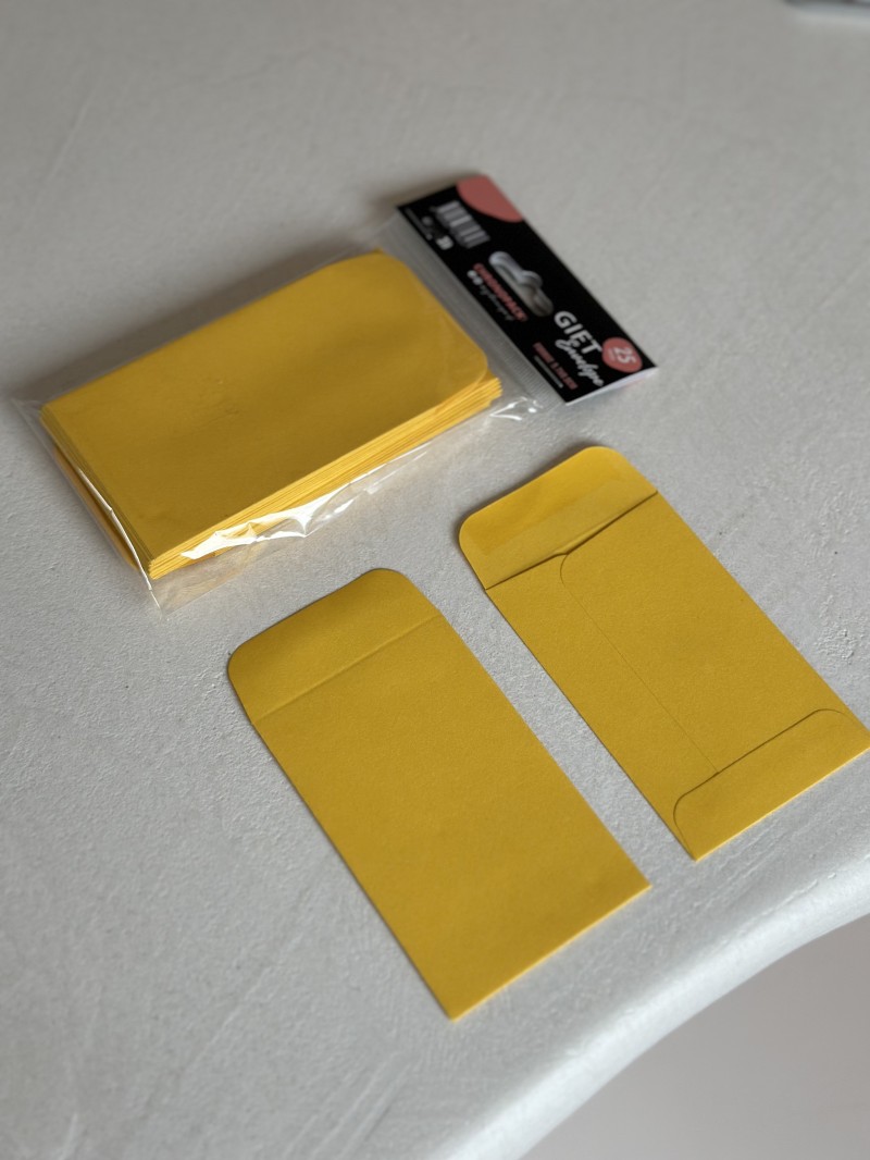 Sobre para regalo – Amarillo oscuro XS
