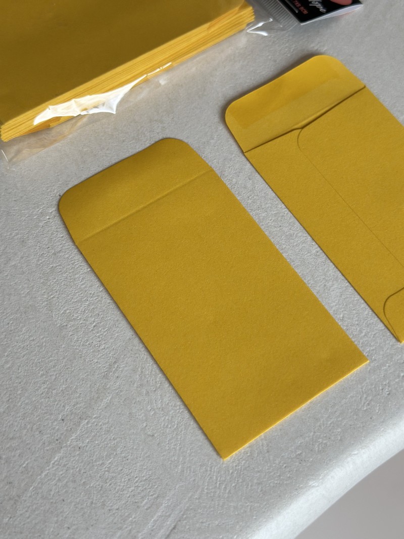 Sobre para regalo – Amarillo oscuro XS