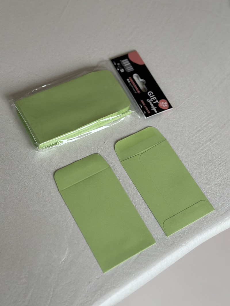 Sobre para regalo – Verde pastel XS