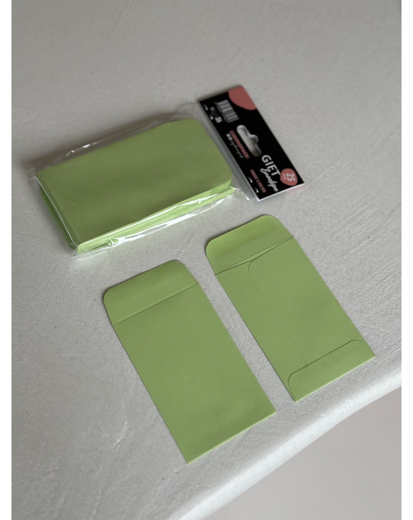 Sobre para regalo – Verde pastel XS