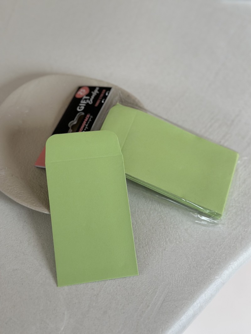 Sobre para regalo – Verde pastel XS