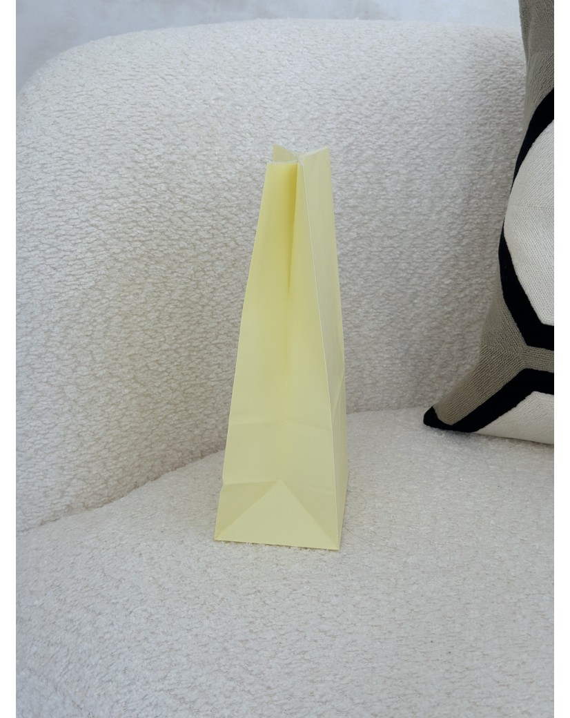 Chronopack paper bag - Jaune pastel M