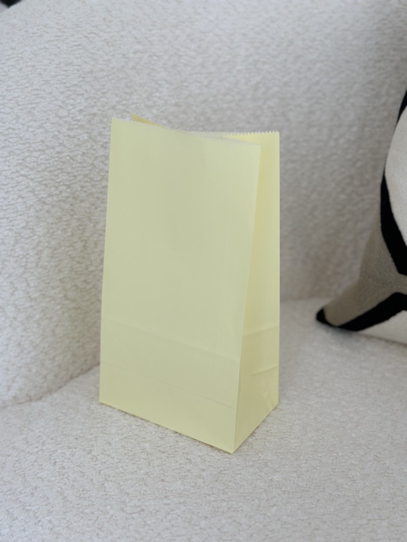 Chronopack paper bag - Jaune pastel M
