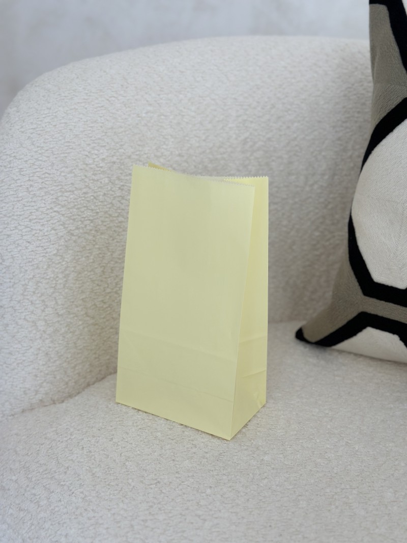 Chronopack paper bag - Jaune pastel M