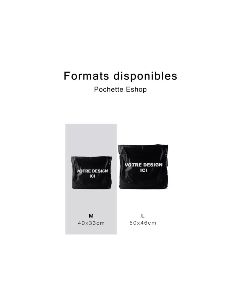 POLYMAILER ZWART - M (40X33CM)