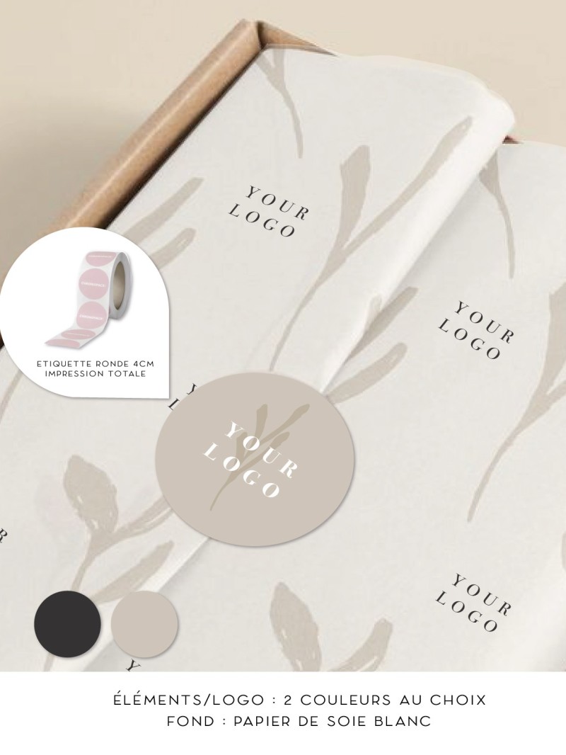 Tissue Paper - White personalized