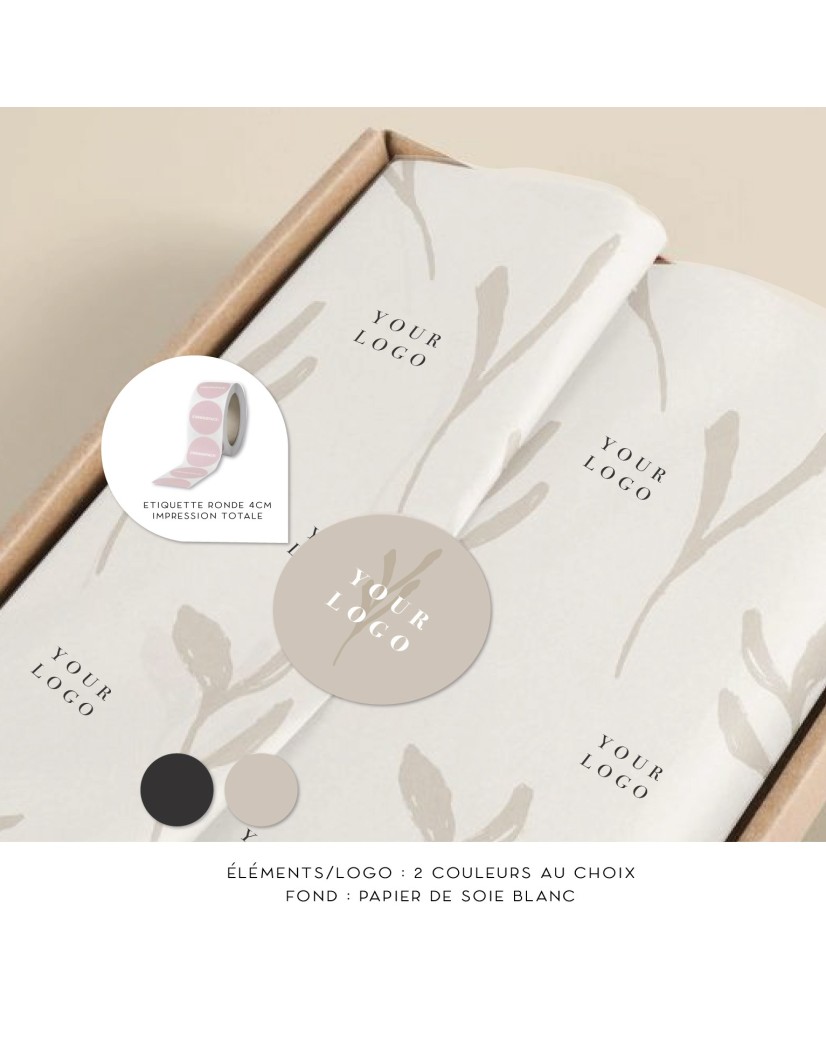 Tissue Paper - White personalized