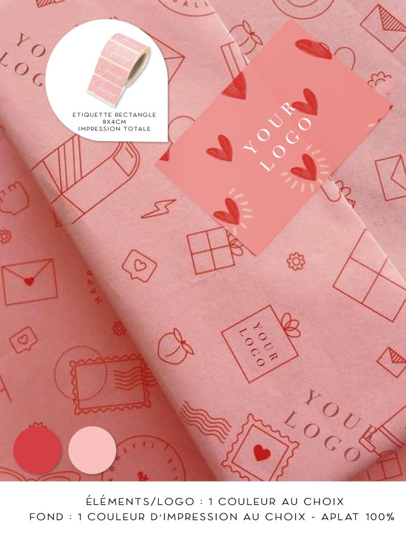 Tissue Paper - White personalized