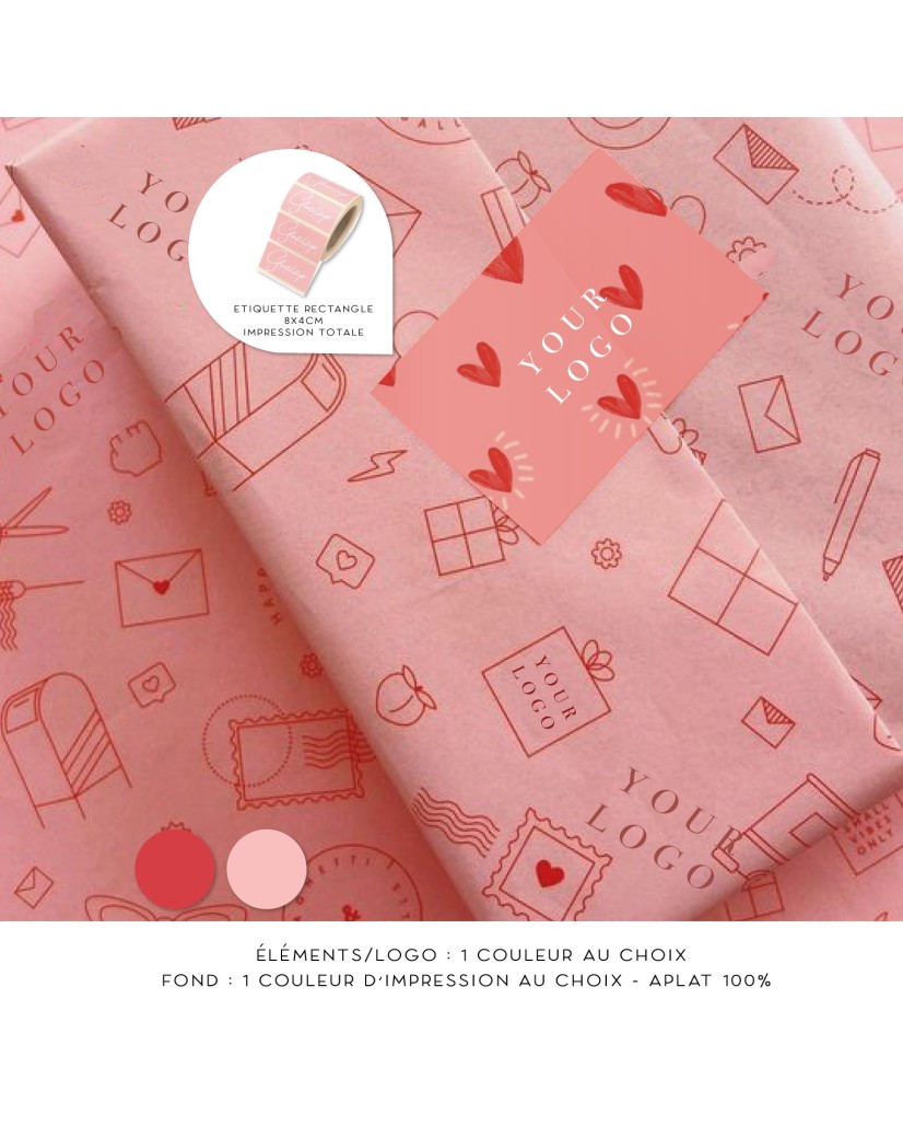 Tissue Paper - White personalized