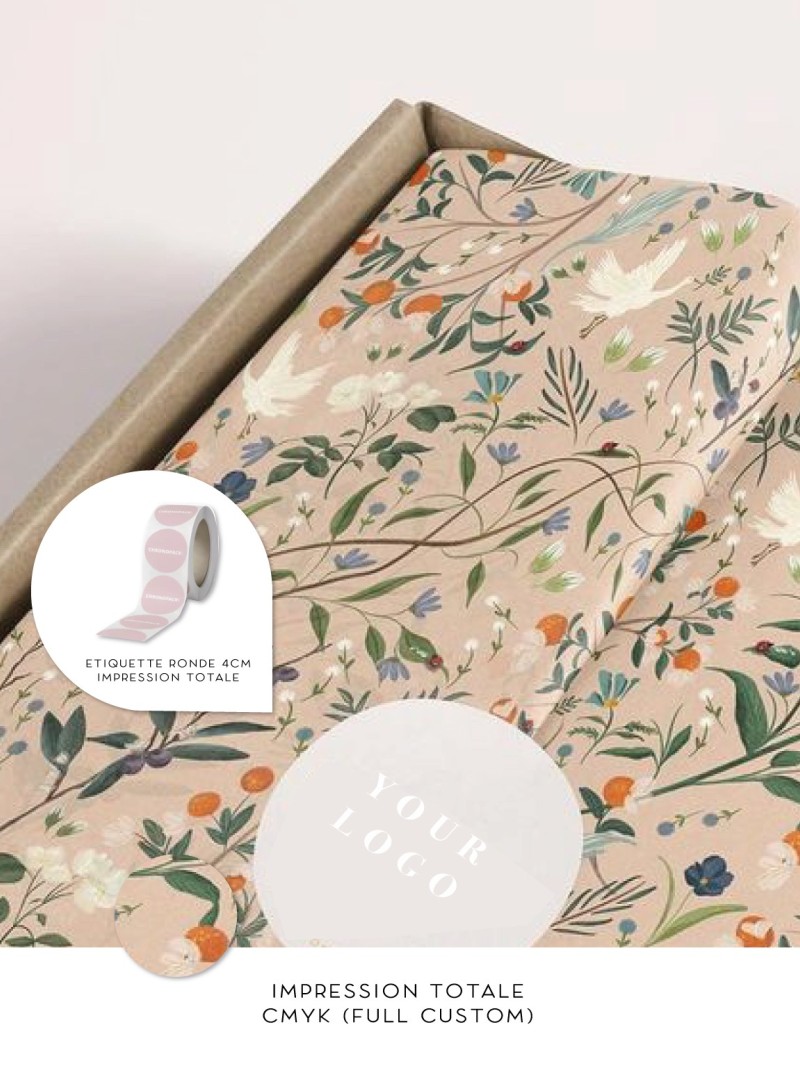 Papel de seda - Blanco personalizado