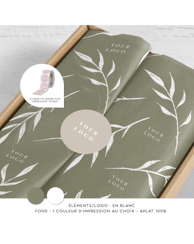 Tissue Paper - White personalized