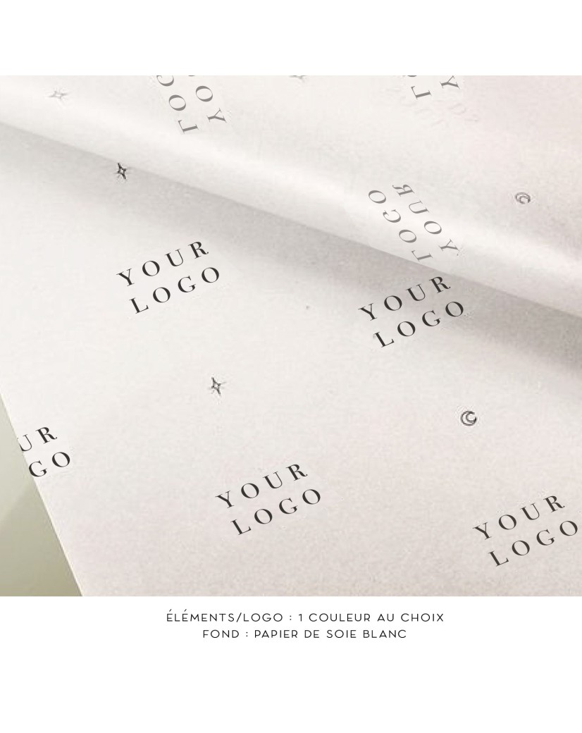 Tissue Paper - White personalized