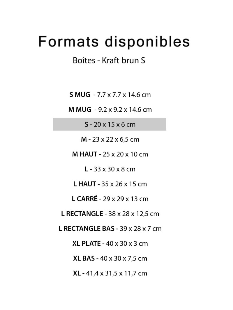Box - kraft S