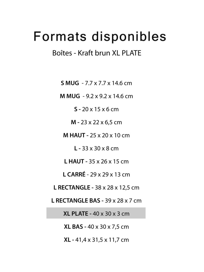 Doos - Kraft XL Plat