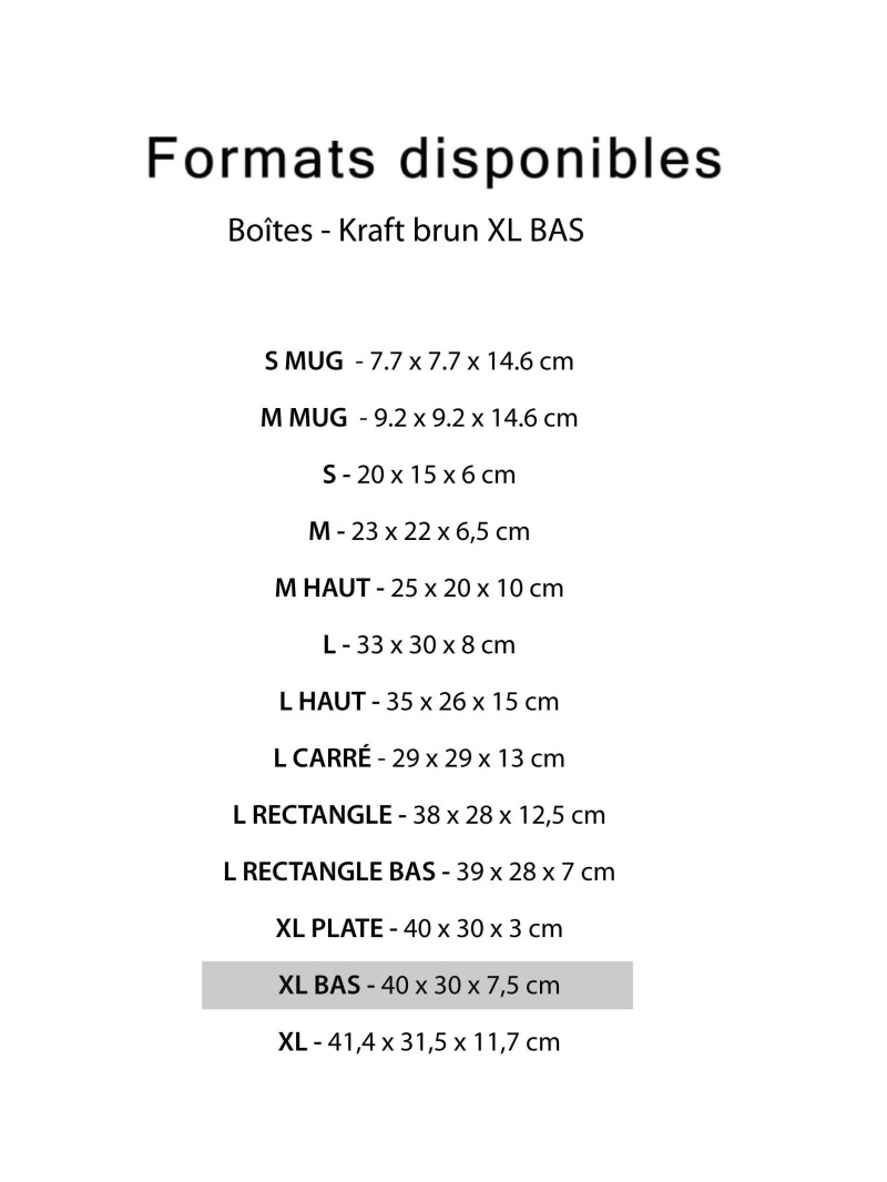 Box - Kraft XL BAS
