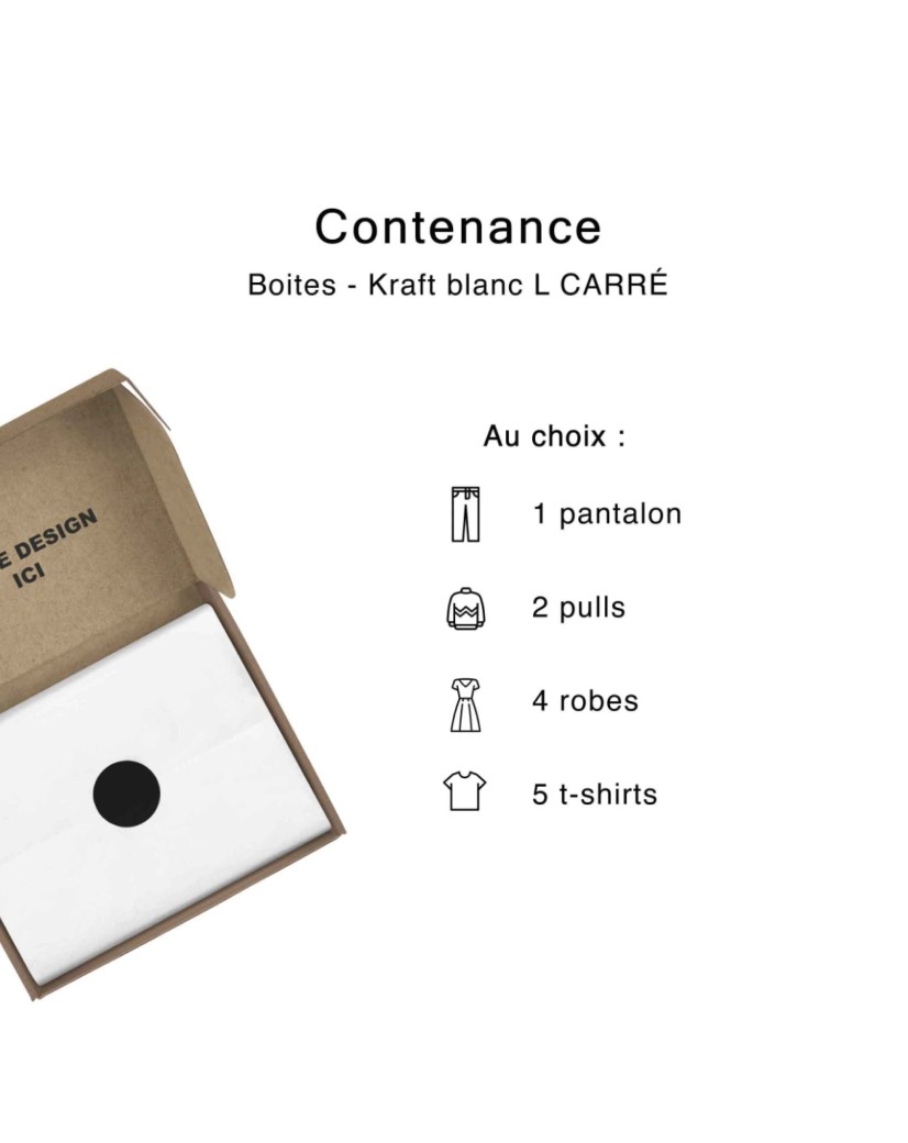 Box - Kraft L CARRE