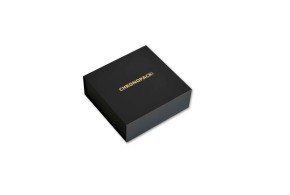 Boîte aimantée noire - Votre logo à chaud - M