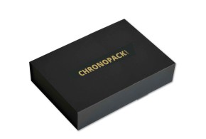 Boîte aimantée noire - Votre logo à chaud - XL