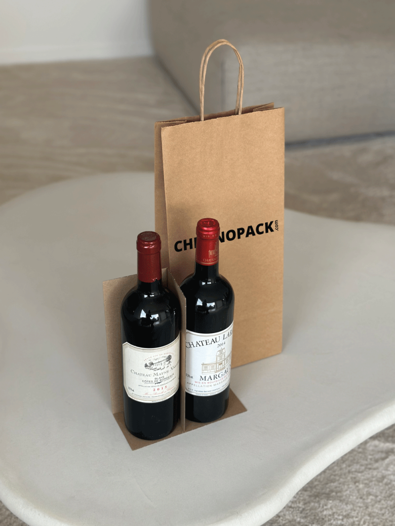 Kraft Bag For 3 Bottles – The Perfect Trio For Your Best Labels