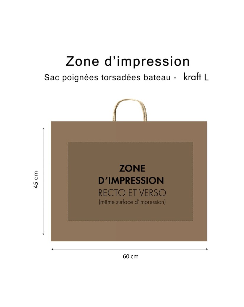 Chronopack Sac bateau kraft L