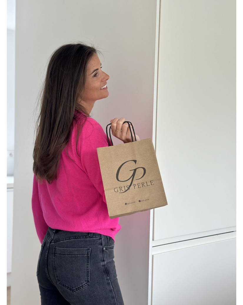 Sac Kraft S Poignées Noires – Compact, Pro Et Personnalisable
