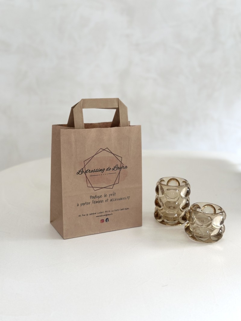 Kraft bag S flat handles – Small, smart & customizable