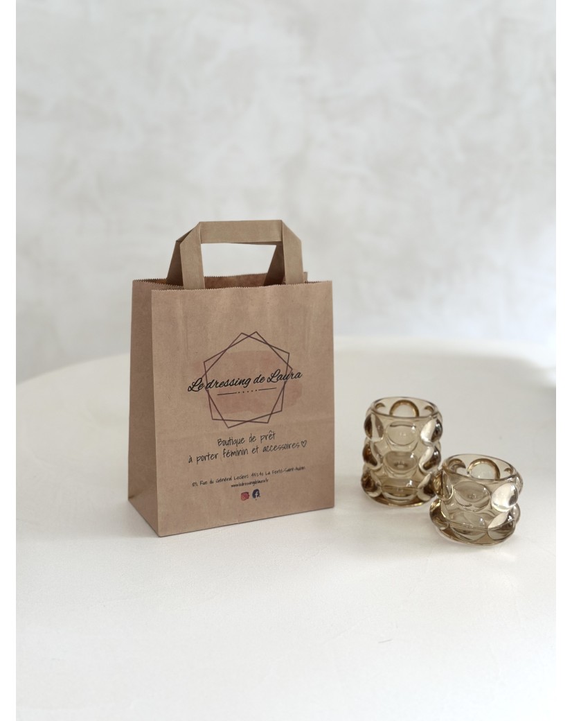 Kraft bag S flat handles – Small, smart & customizable