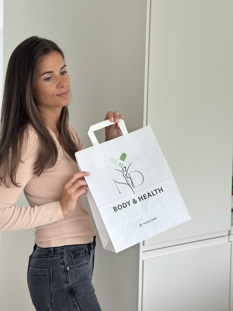 TAS MET PLAT HANDVAT - WIT M (26x12x35cm)