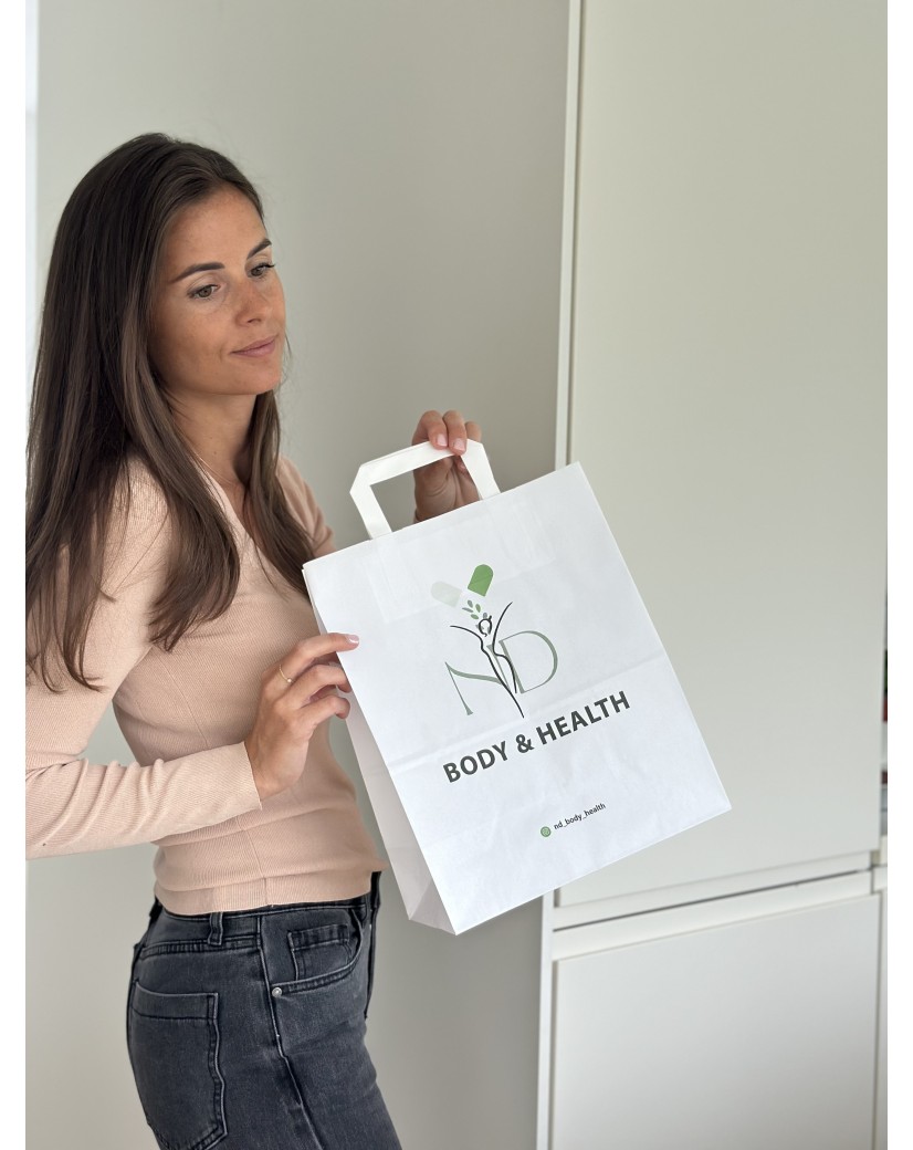 TAS MET PLAT HANDVAT - WIT M (26x12x35cm)
