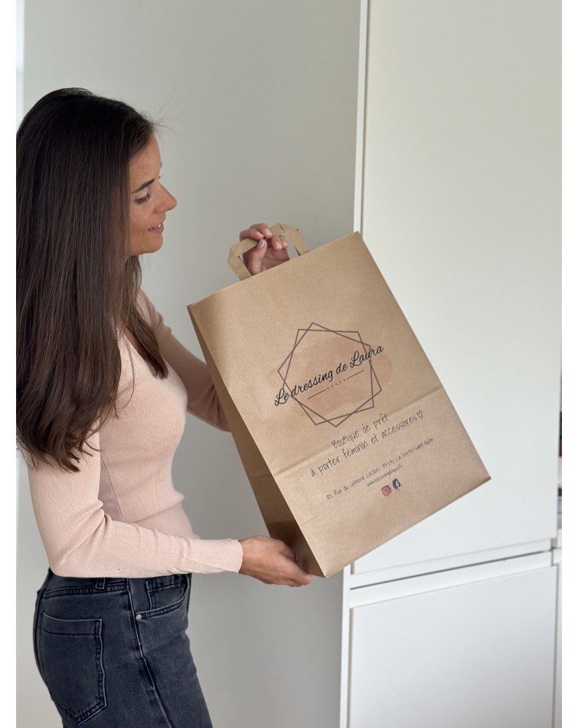 Kraft Bag L Flat Handles – Big Format, Big Branding Potential