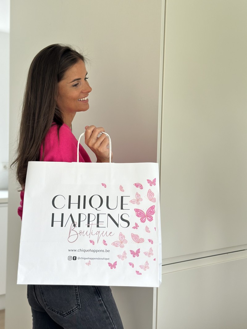 Sac Kraft Blanc L Horizontal – Large, Pratique Et Personnalisable