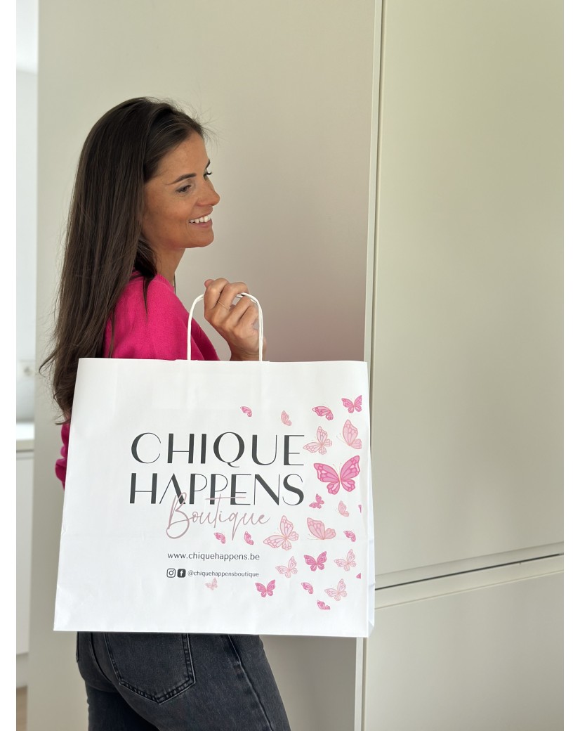Bolsa Kraft Blanca L Horizontal – Grande, Práctica y Personalizable