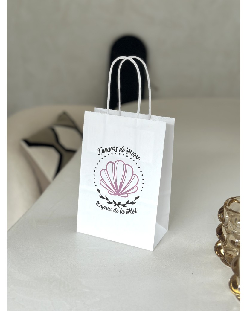 Bolsas de asas retorcidas – Blanco XS (14x8x21cm)