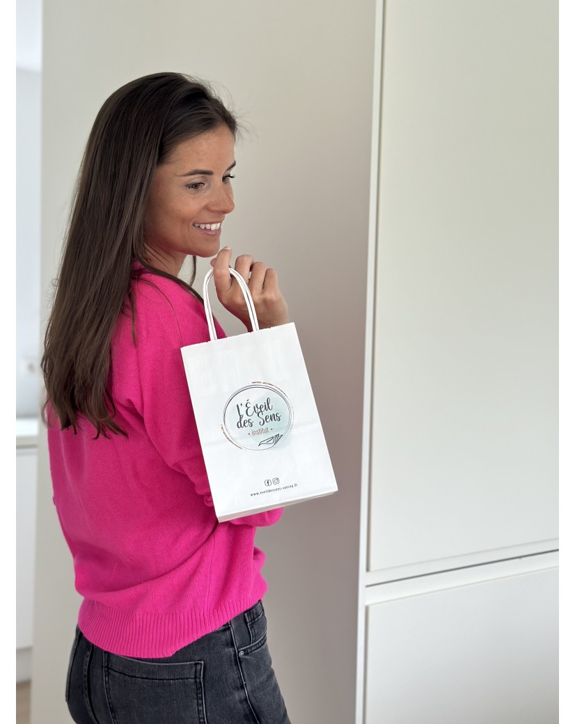 Bolsas de asas retorcidas – Blanco XS (14x8x21cm)