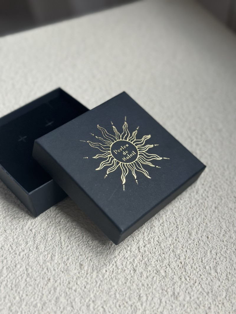 Ecrin à bijoux noir personnalisé, vendez vos bijoux en style!