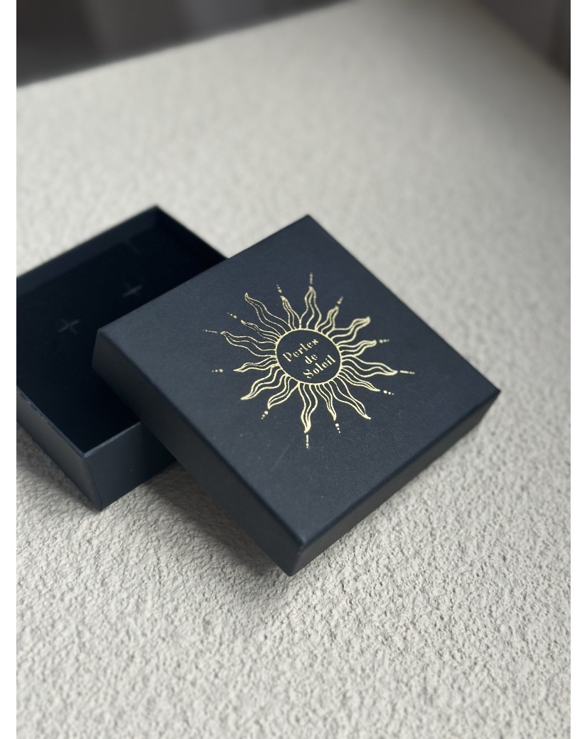 Ecrin à bijoux noir personnalisé, vendez vos bijoux en style!