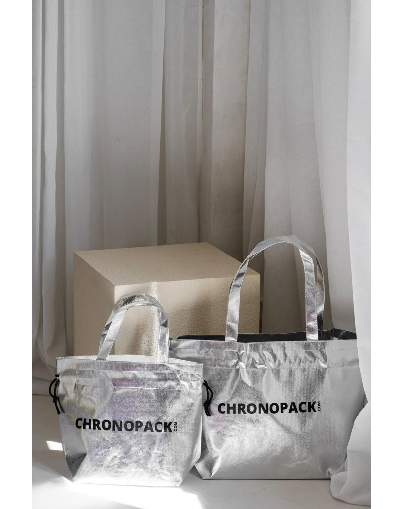 BOLSA NICE PLATEADO – L (58x24x35 cm)