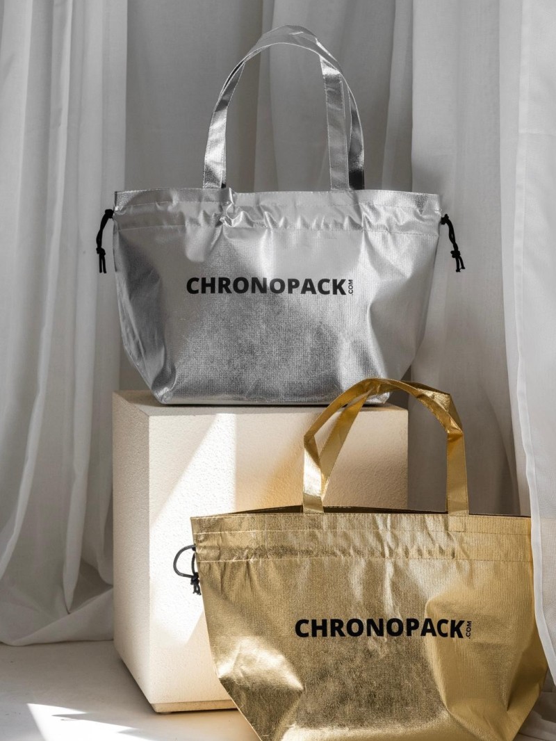 BOLSA NICE PLATEADO – L (58x24x35 cm)