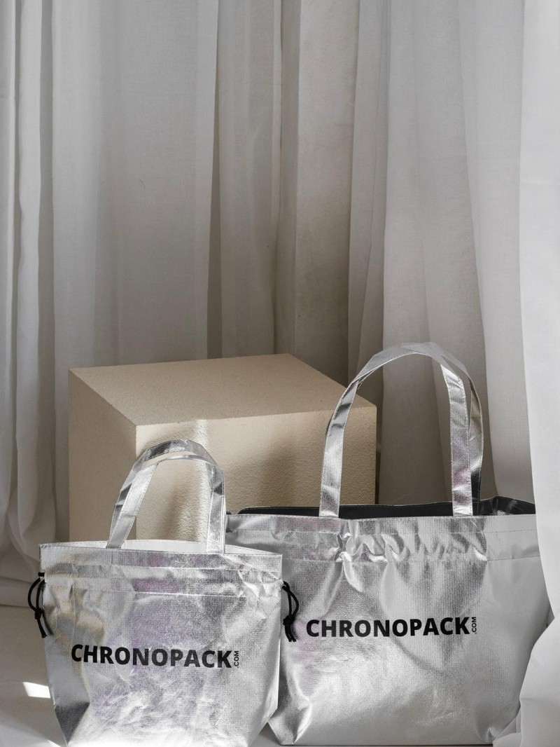 TASCHE NICE SILBER – M (40x14x30 cm)