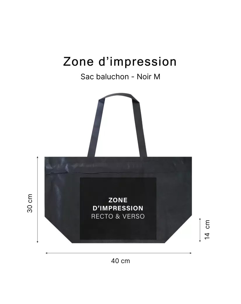 NICE BAG BLACK – M (40x14x30 cm)